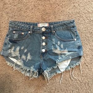 Signature eight jeans shorts size small
